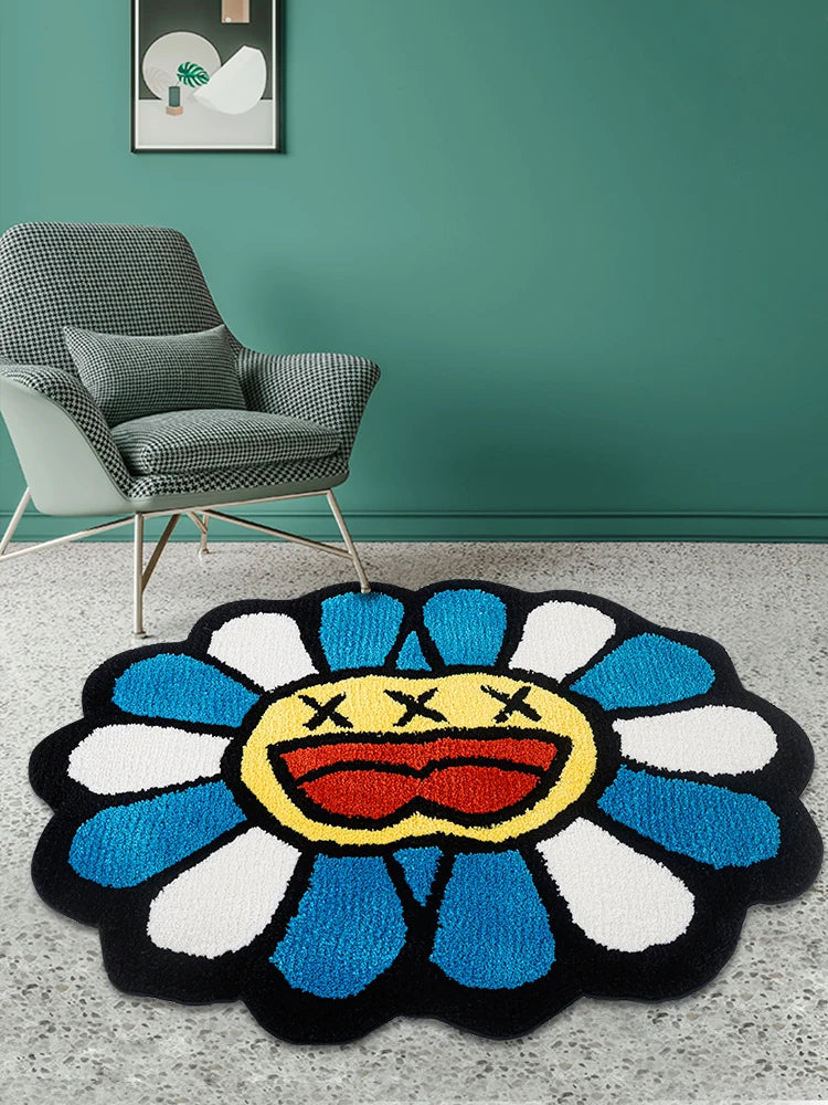 Siamese Murakami Flower Rug