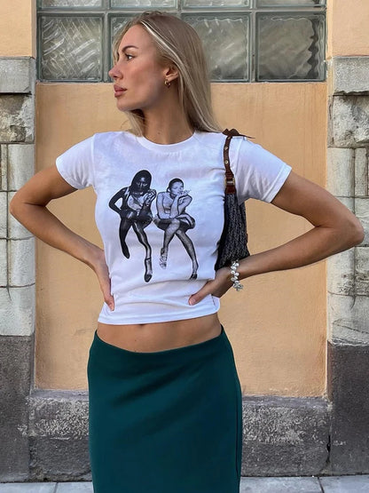 Iconic Naomi Campbell and Kate Moss T-shirt